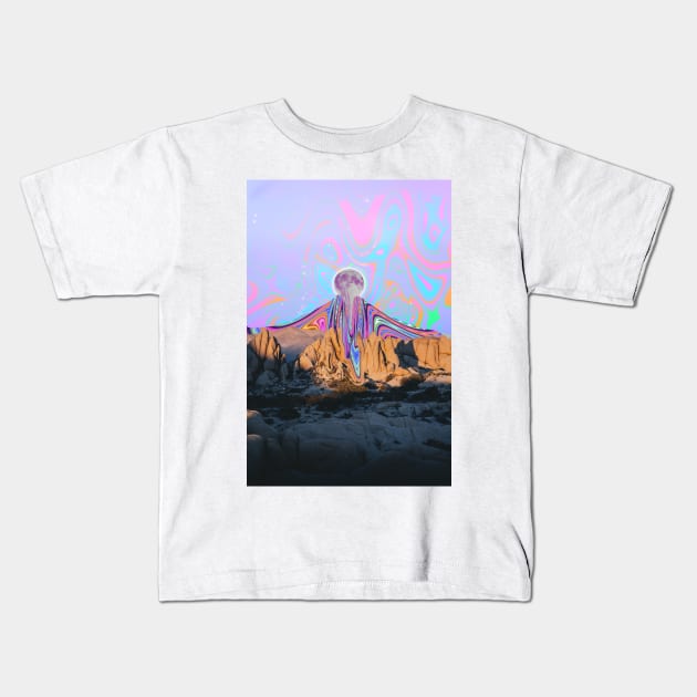 Melting Thoughts Kids T-Shirt by Cajuca